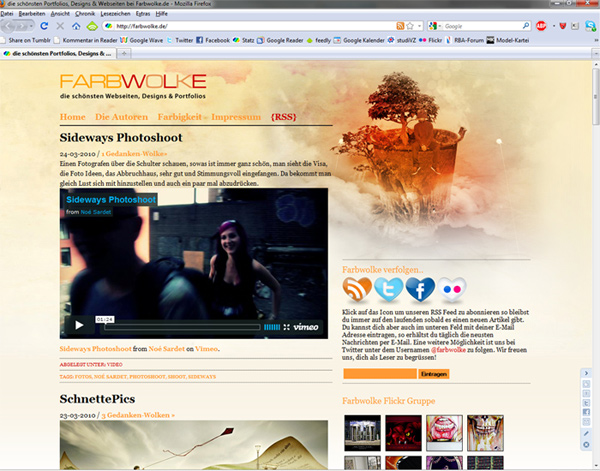 Farbwolke Screen - Farbwolke.de